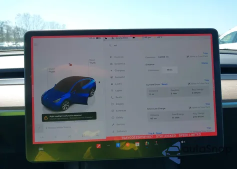 2023 Tesla Model Y Awd/Long Range Dual Motor All-Wheel Drive из США, поврежденный, VIN 7SAYGDEE5PF811107